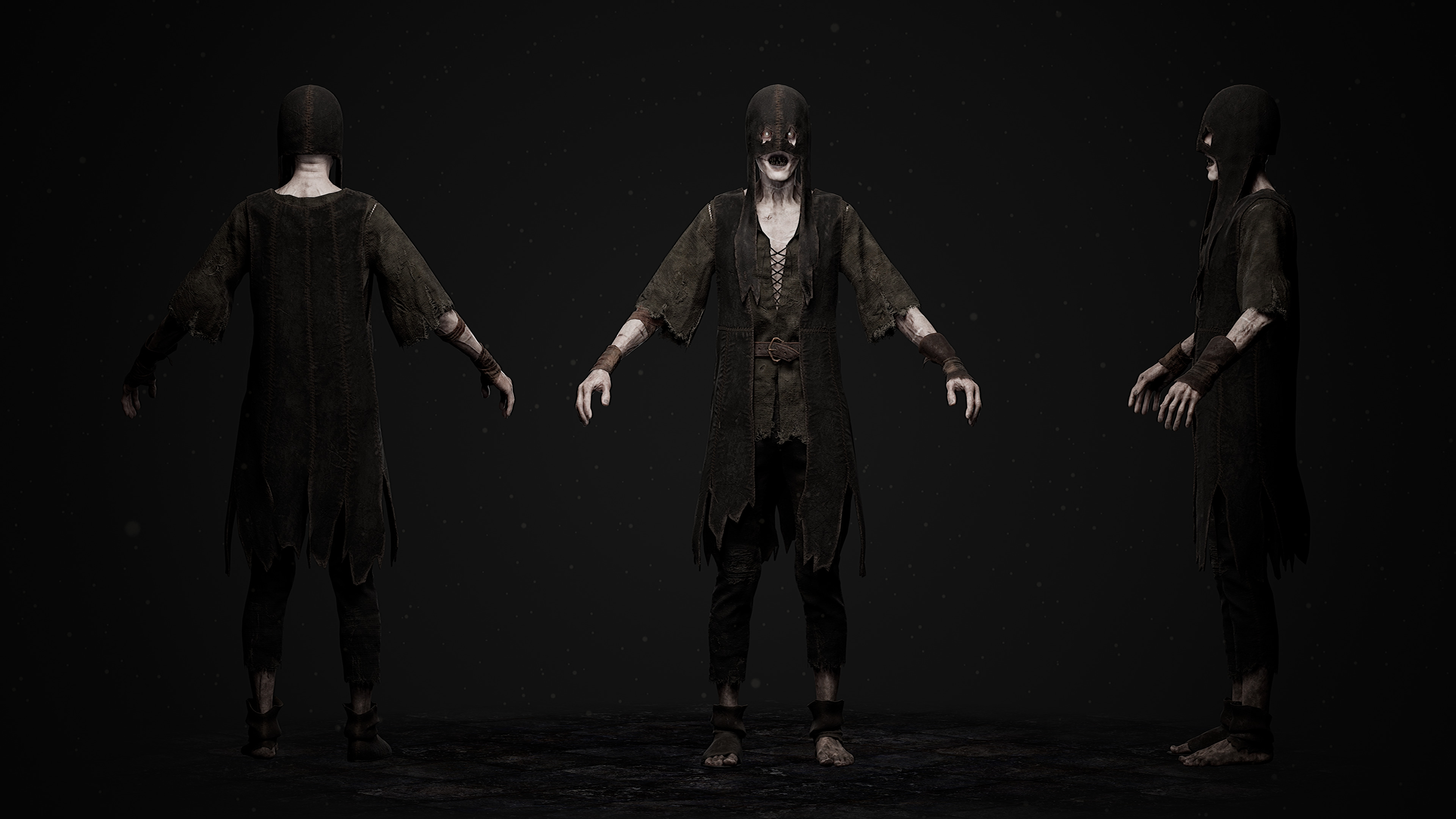 Undead Executioner Low-poly 3D model_7