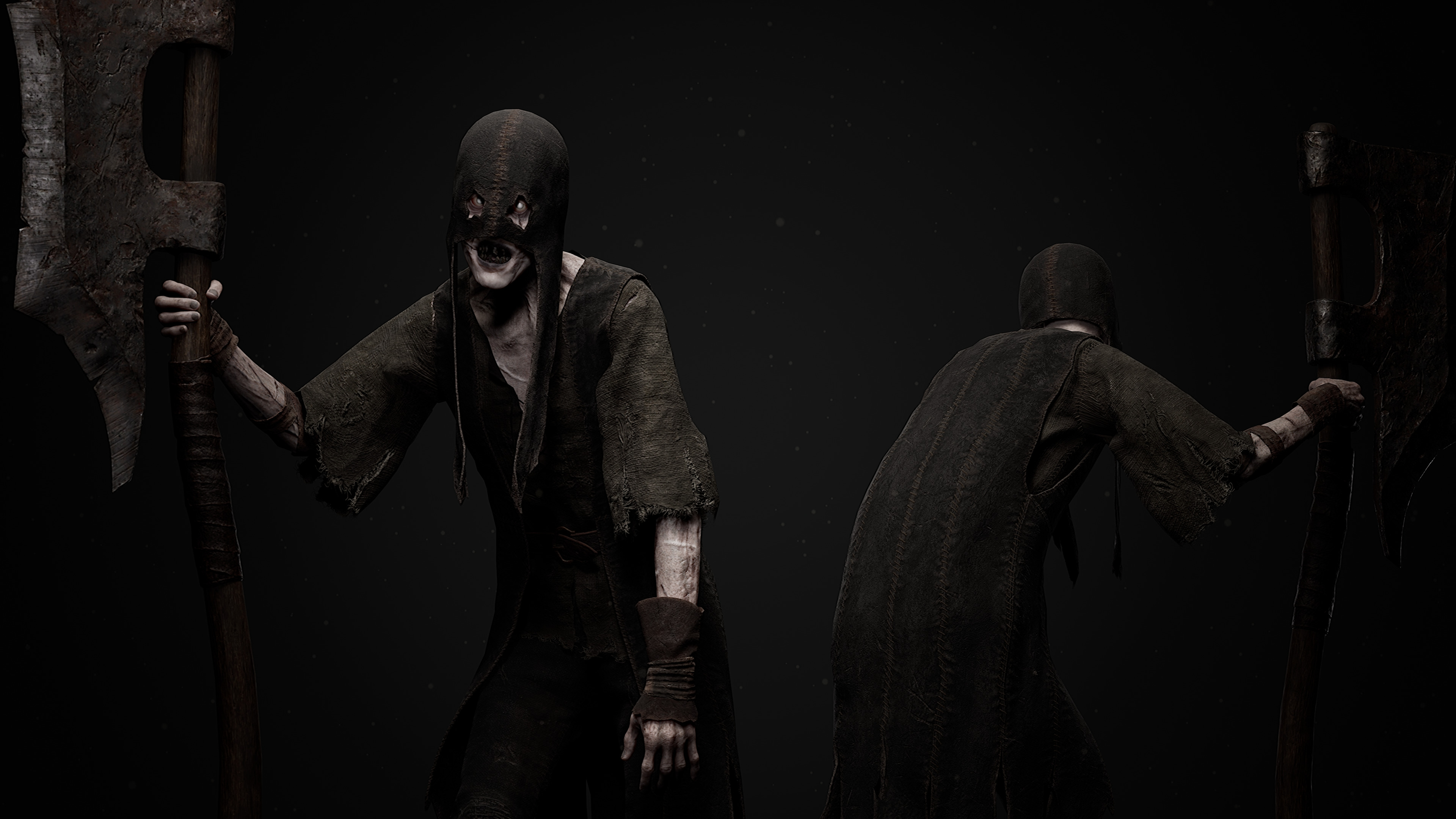 Undead Executioner Low-poly 3D model_4