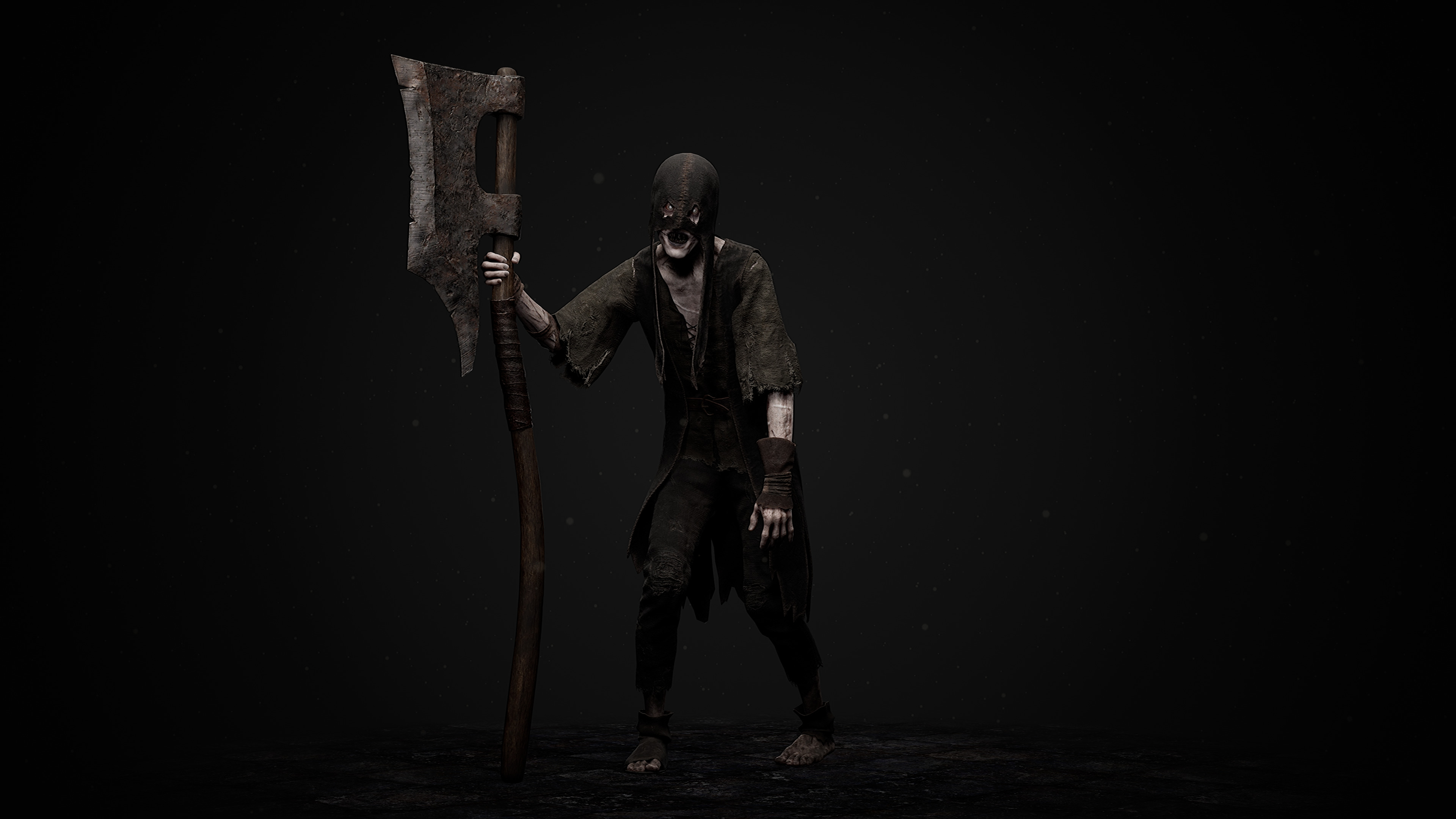 Undead Executioner Low-poly 3D model_5