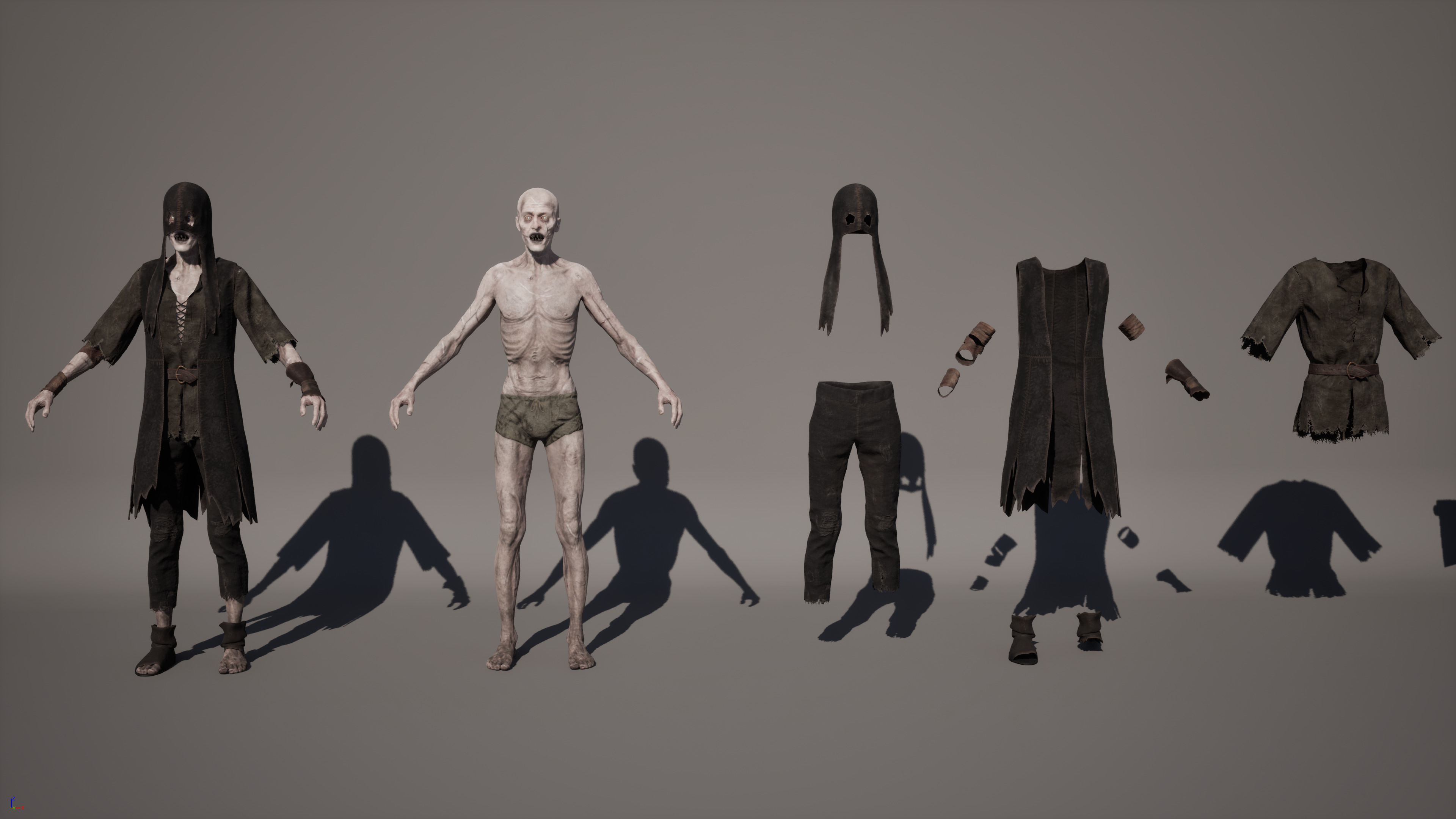Undead Executioner Low-poly 3D model_9