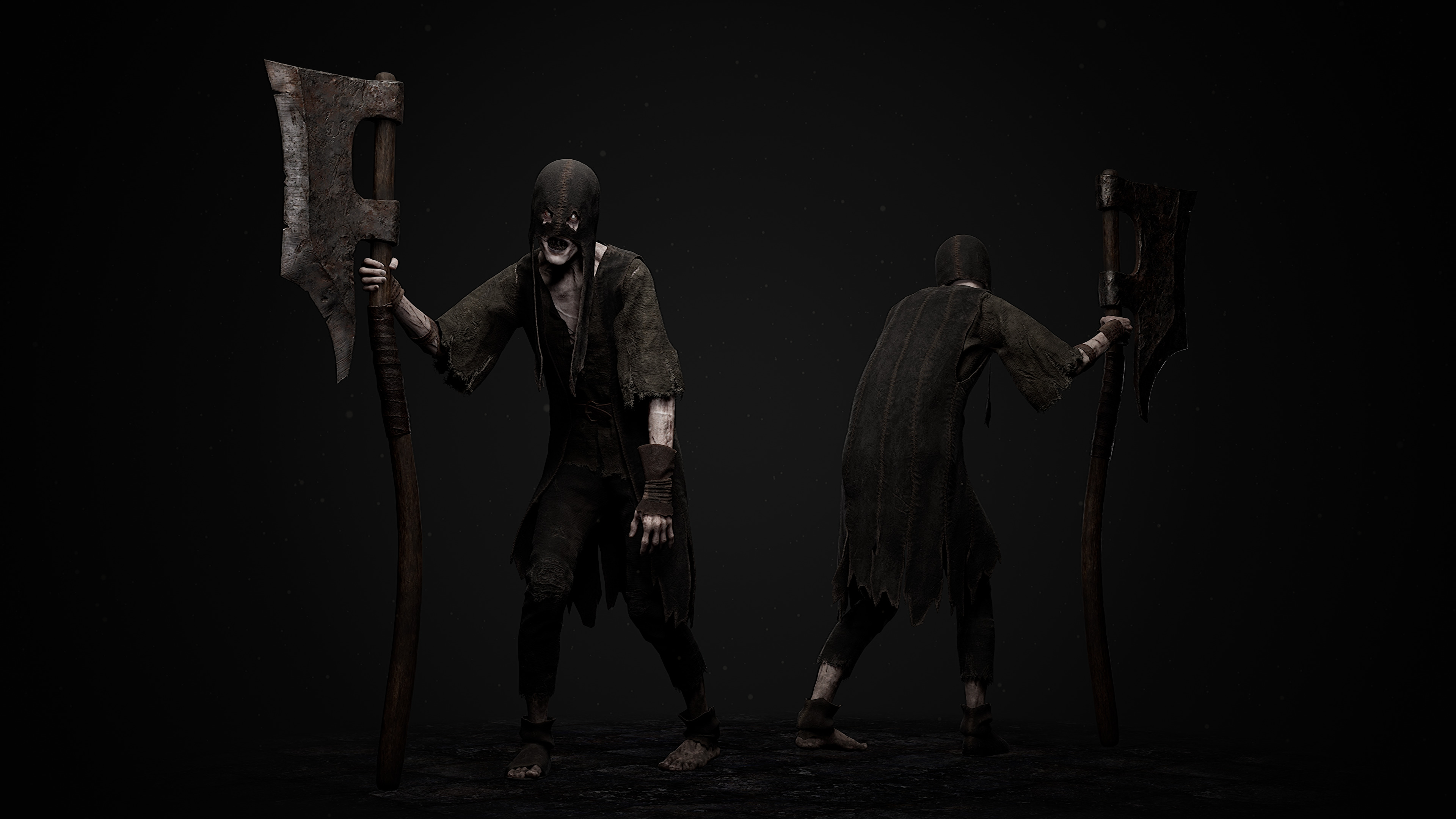 Undead Executioner Low-poly 3D model_3