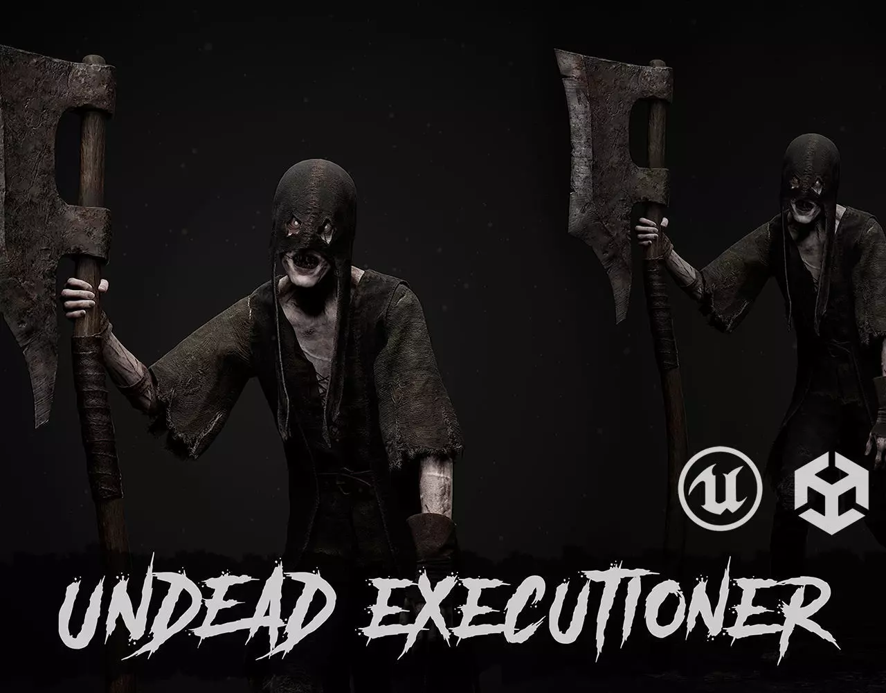 Undead Executioner Low-poly 3D model_0