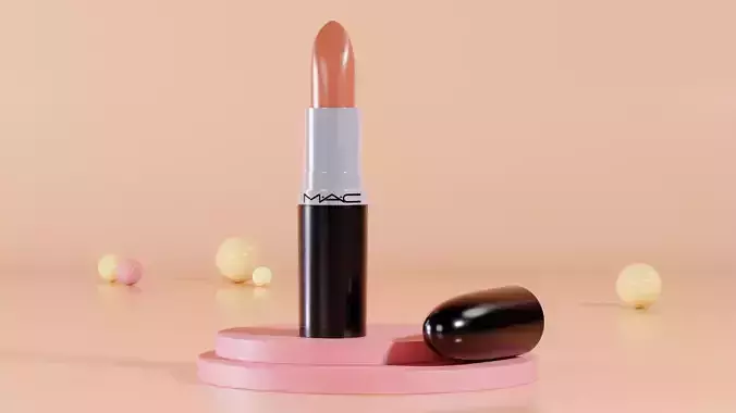 Cosmetic Lipstick 3D Asset