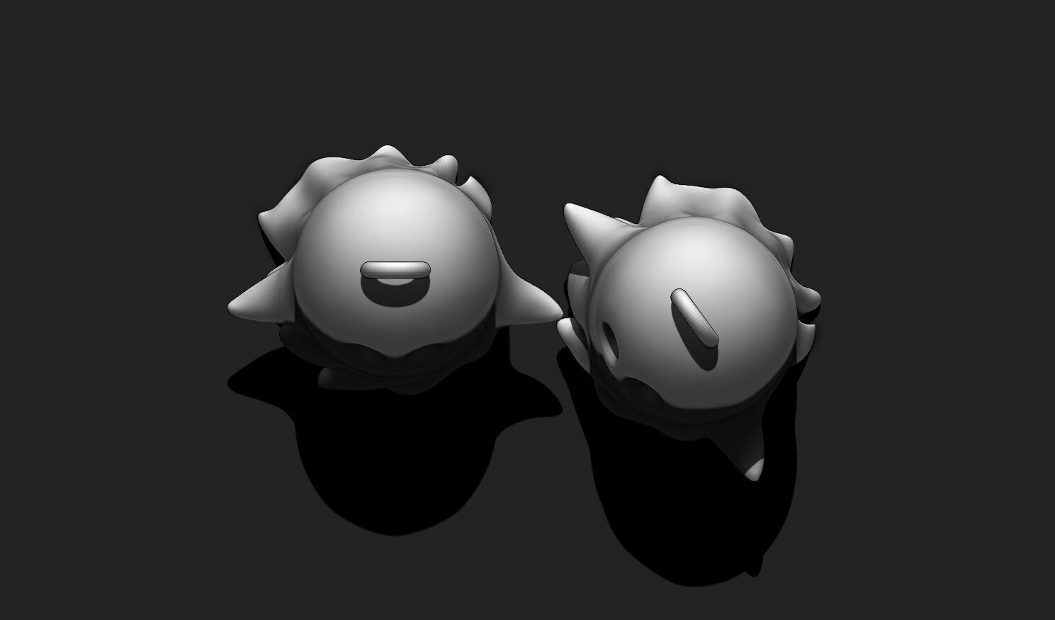 Ghost Keychain STL - Cute 3D Printable Halloween Charm 3D print model_13