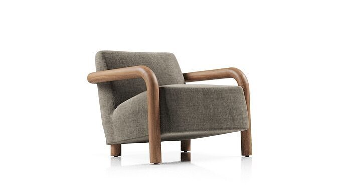 UTTERMOST Balance Accent Chair 3D model