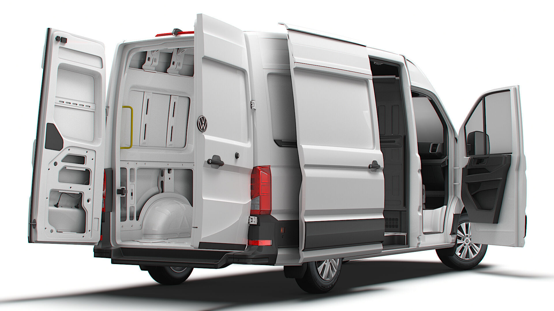 VW Crafter Van MWB HR HQInterior 2025 3D model_5