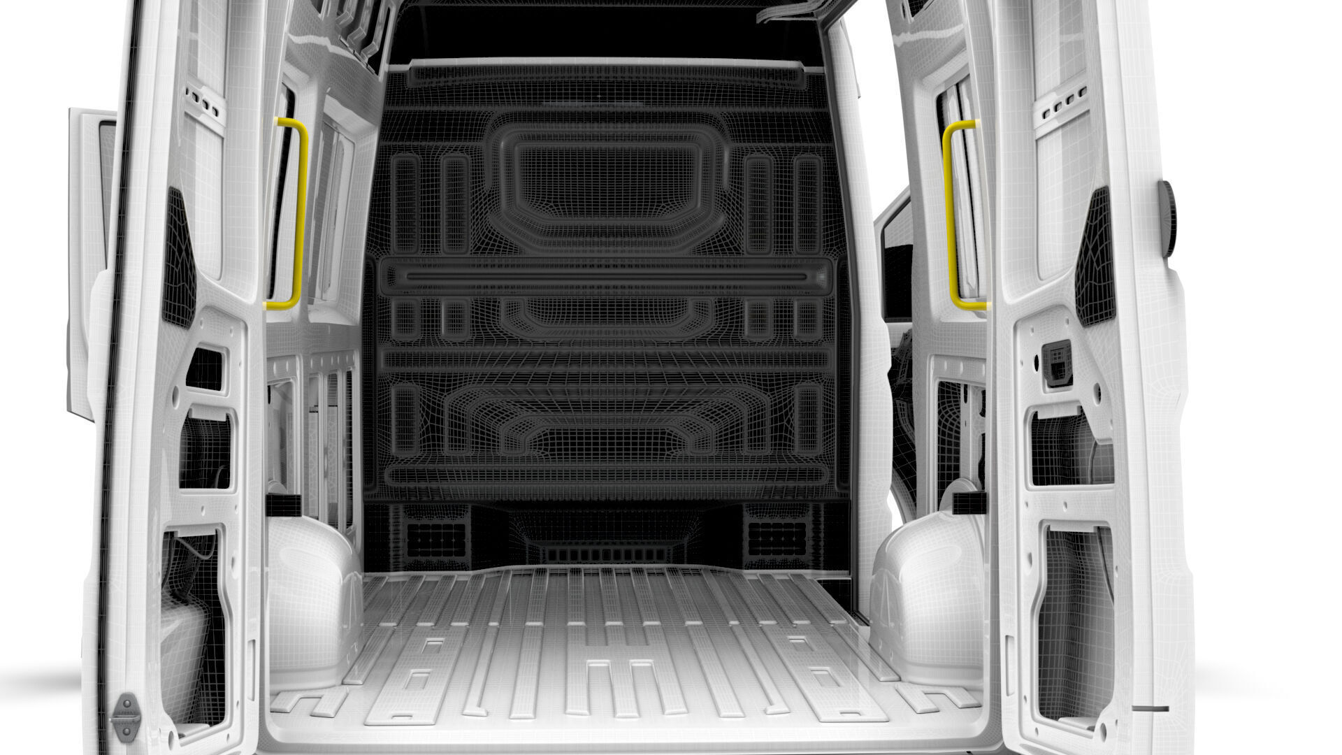 VW Crafter Van MWB HR HQInterior 2025 3D model_28