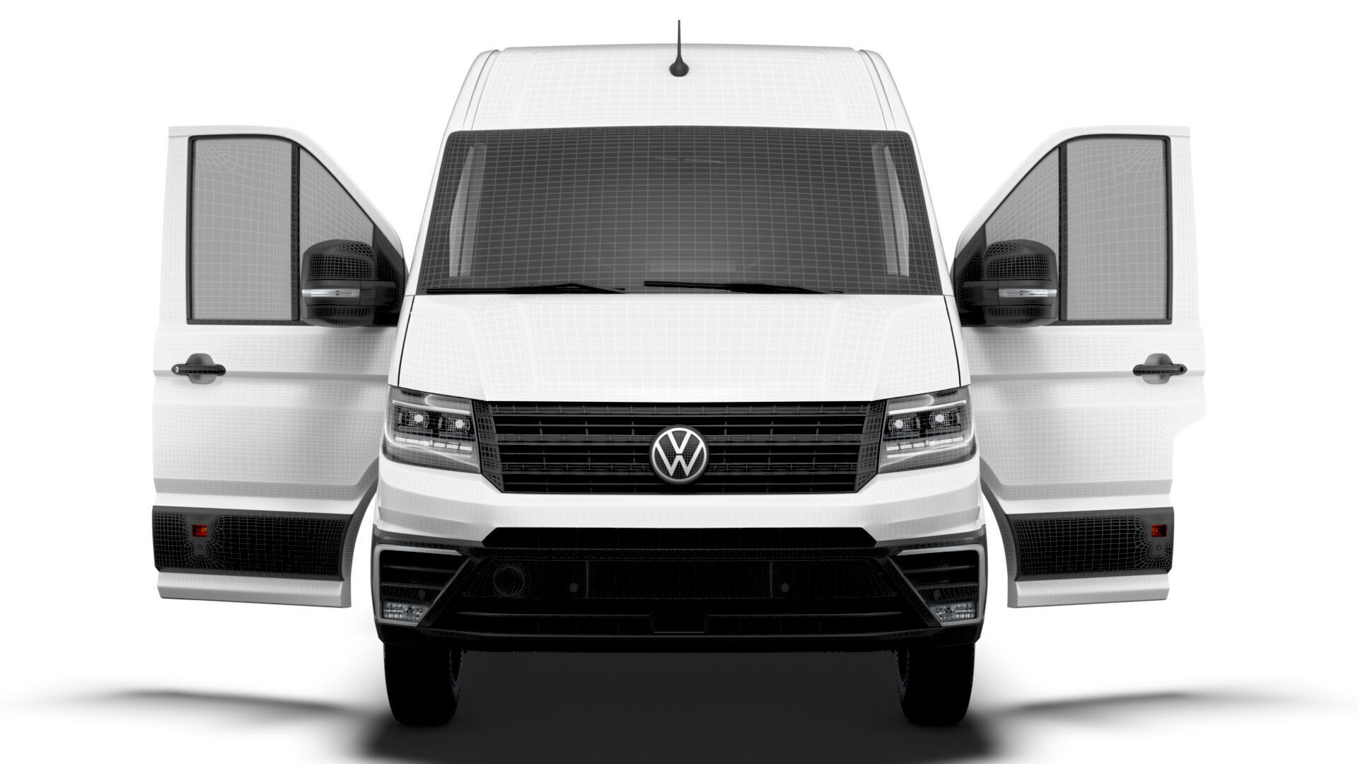 VW Crafter Van MWB HR HQInterior 2025 3D model_21