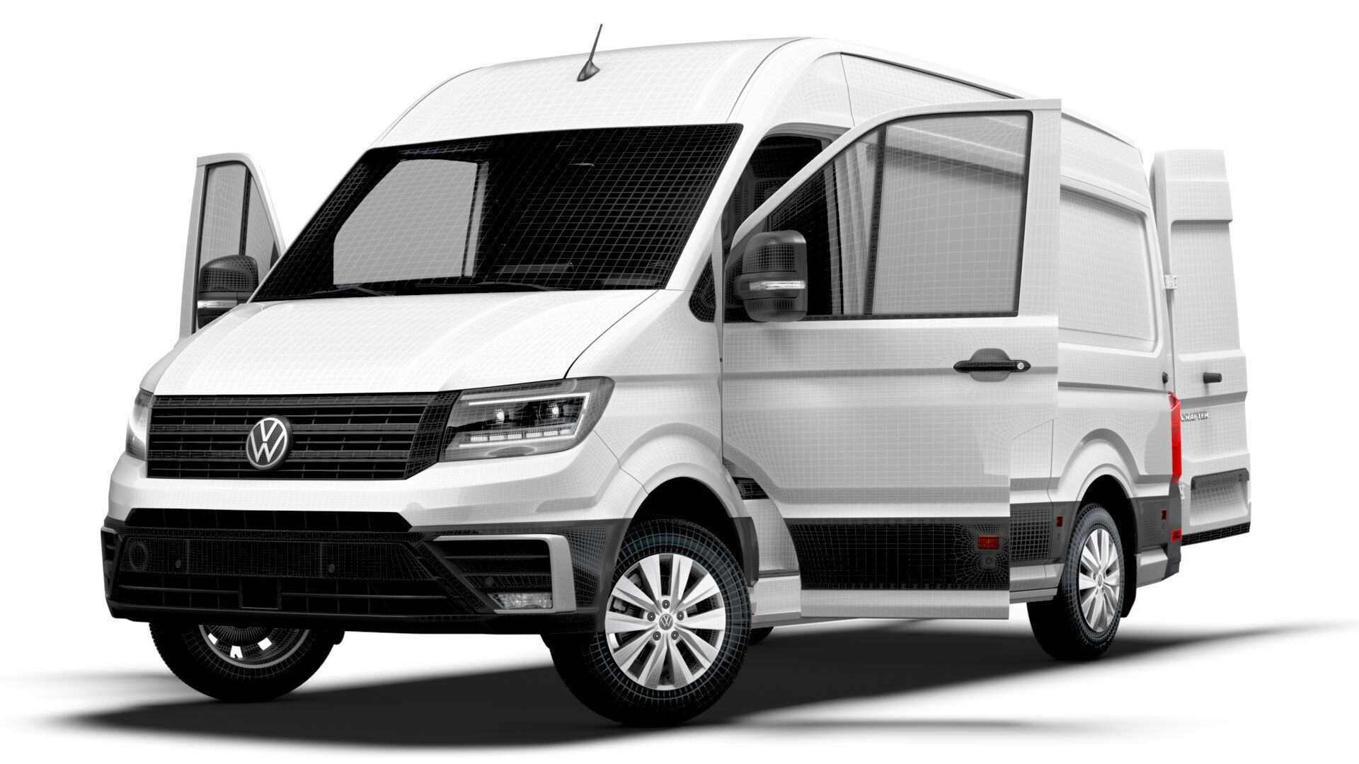 VW Crafter Van MWB HR HQInterior 2025 3D model_23