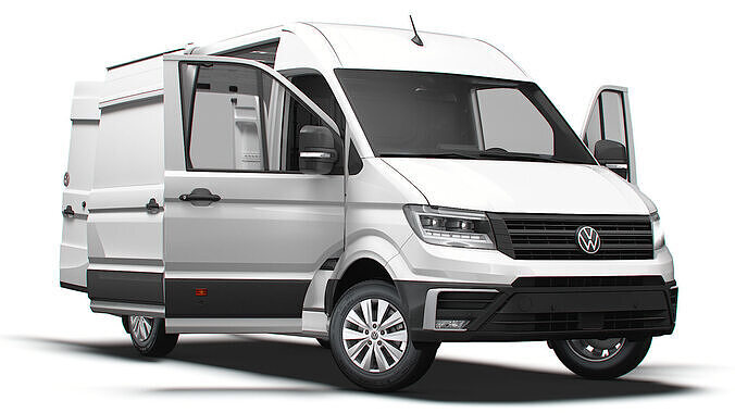 VW Crafter Van MWB HR HQInterior 2025 3D model