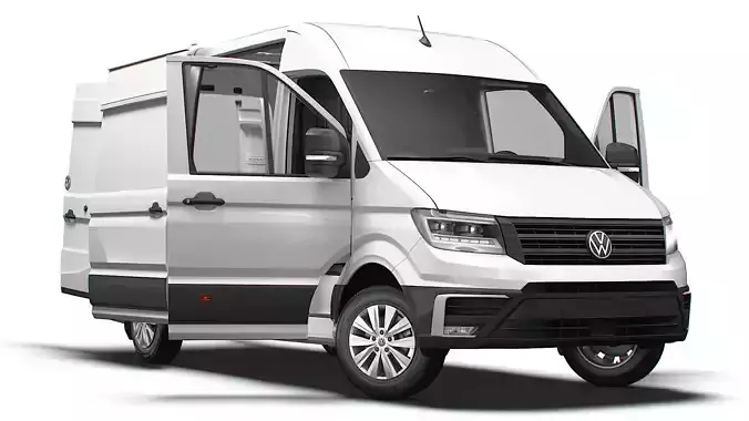 VW Crafter Van MWB HR HQInterior 2025 3D model VW Crafter Van MWB HR HQInterior 2025 3D model