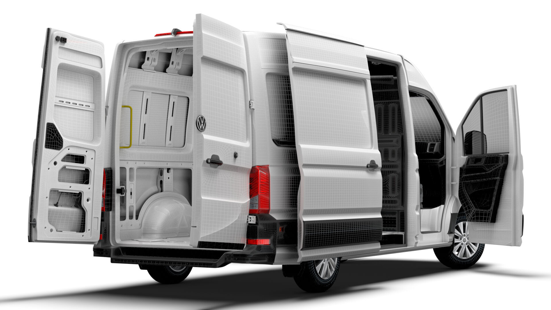 VW Crafter Van MWB HR HQInterior 2025 3D model_20