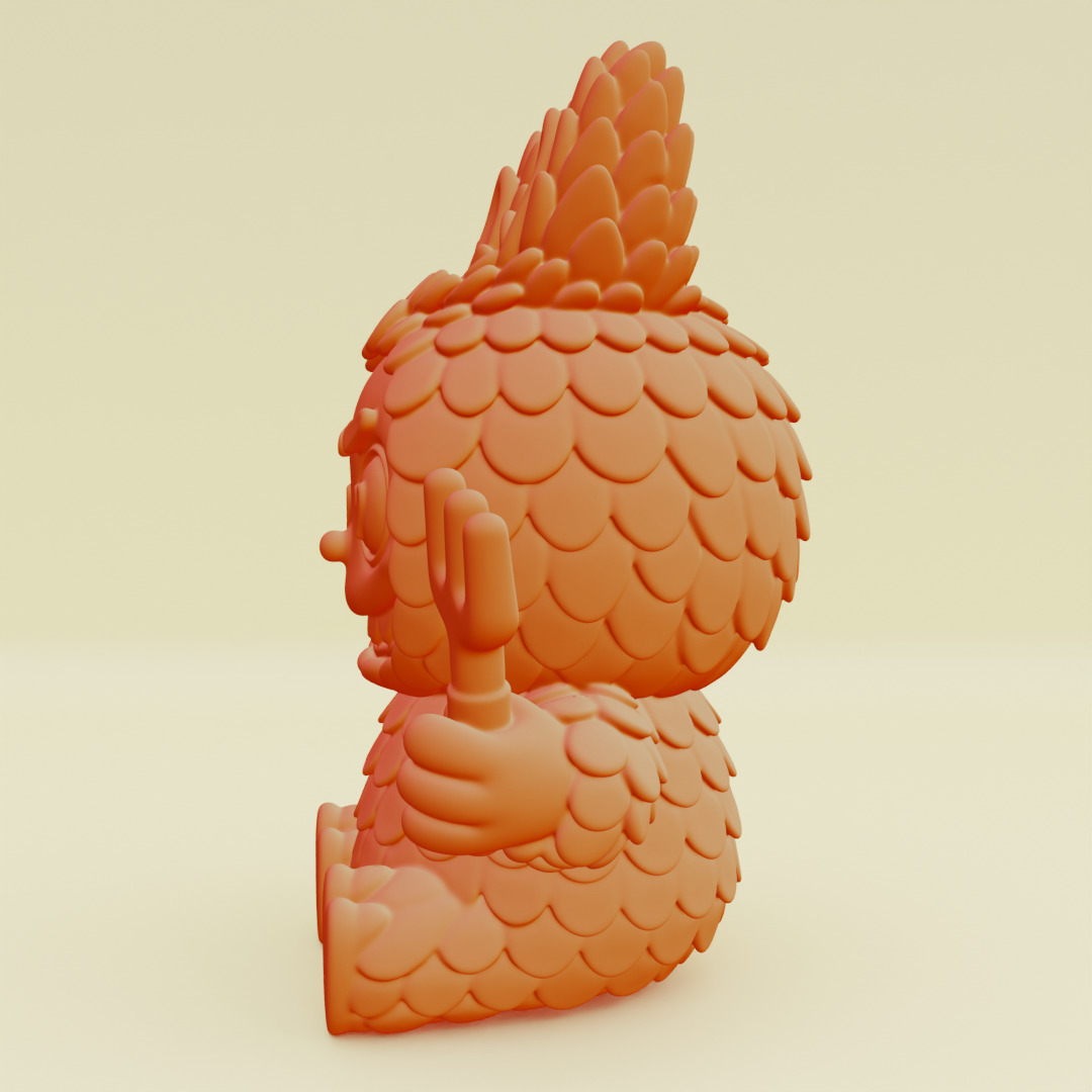 Labubu Beach Set DADA BABA Sandcastle Pop Mart Printable 3D print model_12