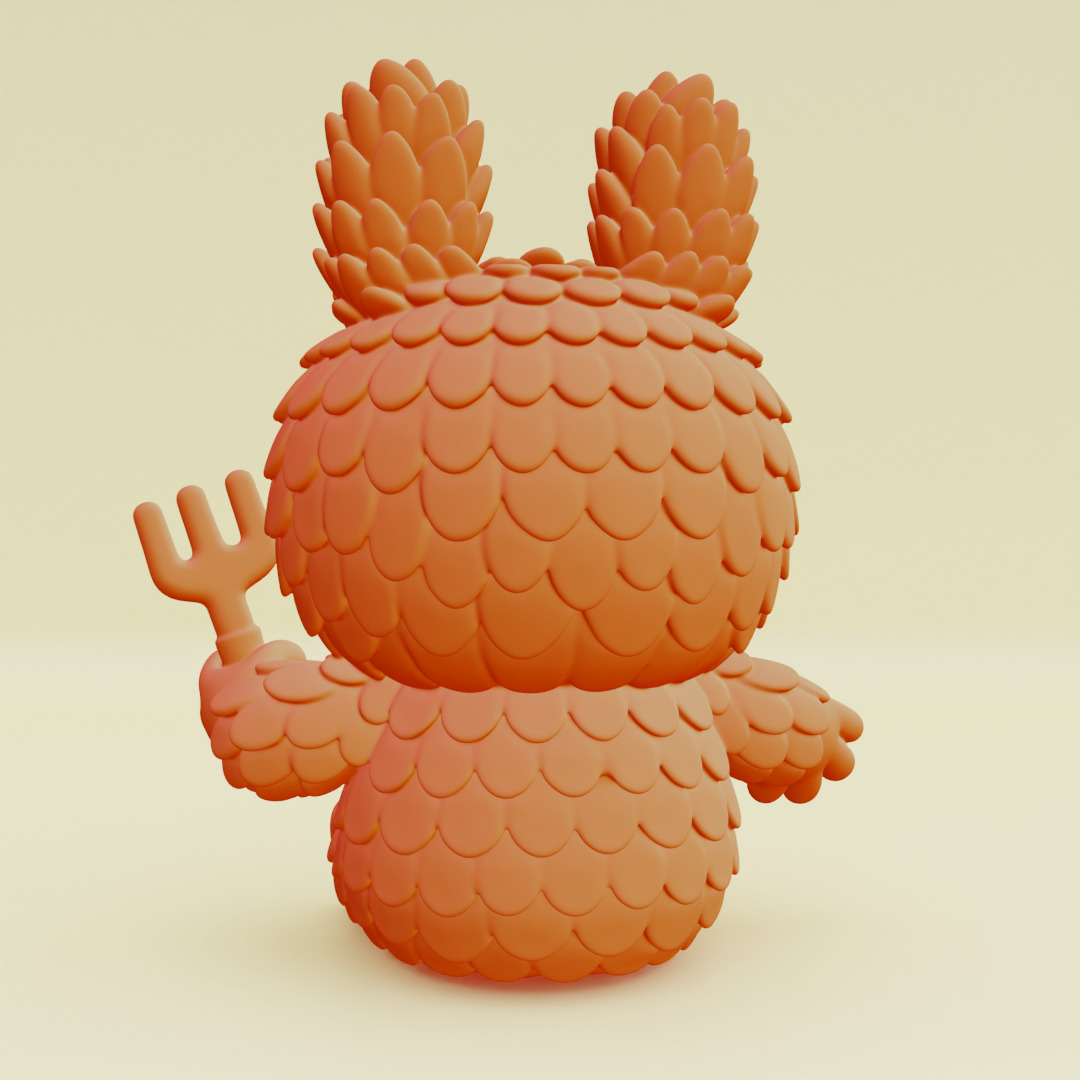 Labubu Beach Set DADA BABA Sandcastle Pop Mart Printable 3D print model_9