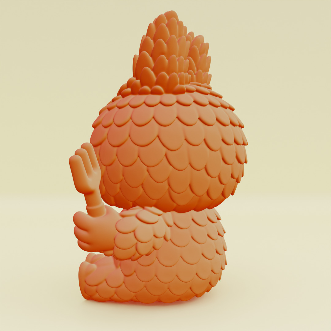 Labubu Beach Set DADA BABA Sandcastle Pop Mart Printable 3D print model_11