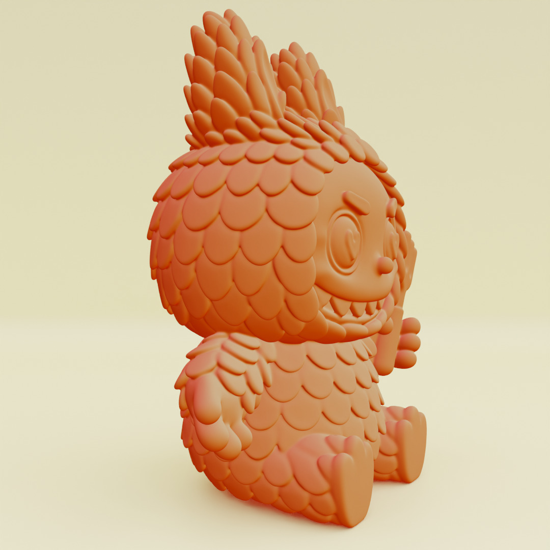 Labubu Beach Set DADA BABA Sandcastle Pop Mart Printable 3D print model_5