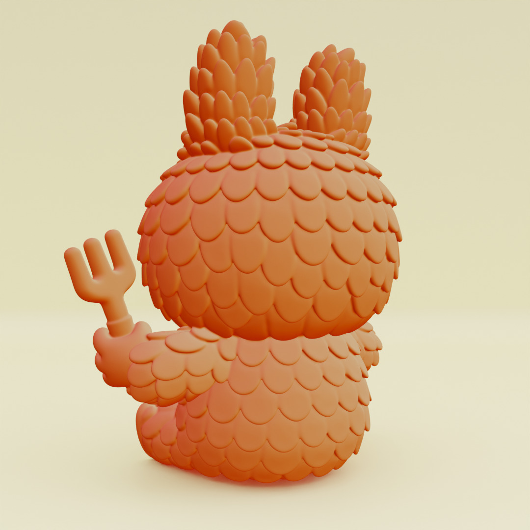 Labubu Beach Set DADA BABA Sandcastle Pop Mart Printable 3D print model_10