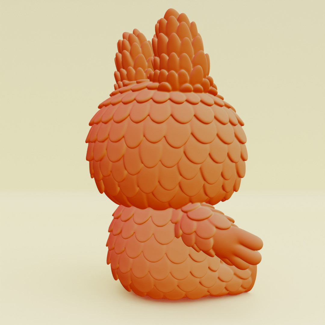 Labubu Beach Set DADA BABA Sandcastle Pop Mart Printable 3D print model_7