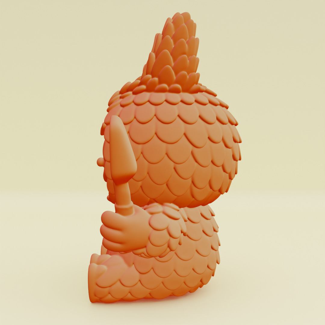 Labubu Beach Set DADA BABA Sandcastle Pop Mart Printable 3D print model_16