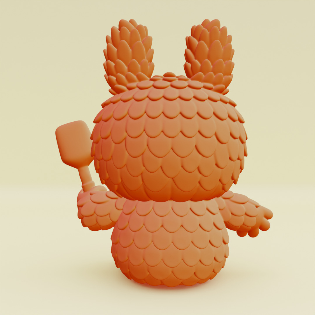 Labubu Beach Set DADA BABA Sandcastle Pop Mart Printable 3D print model_17