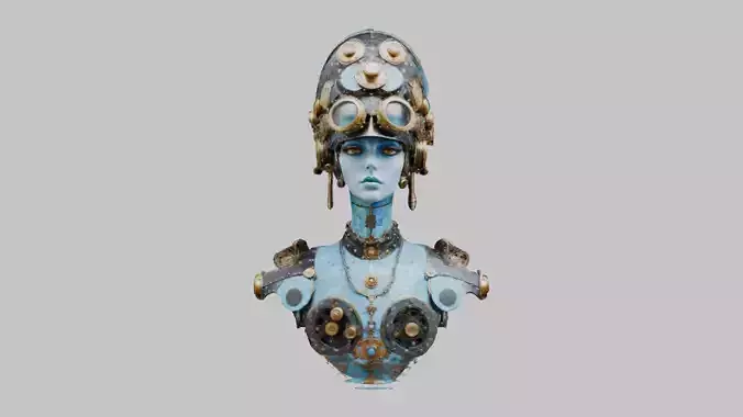 A Beautiful Female Scifi Bust