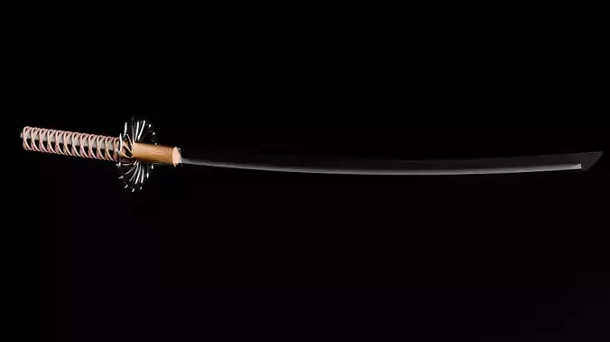 Katana 3D model Katana 3D model