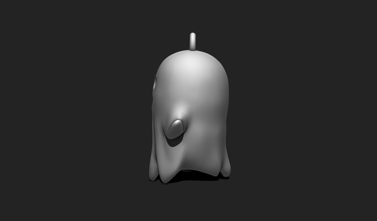 Kawaii Ghost Keychain - Spooky Mini STL Model for 3D Printing 3D print model_7