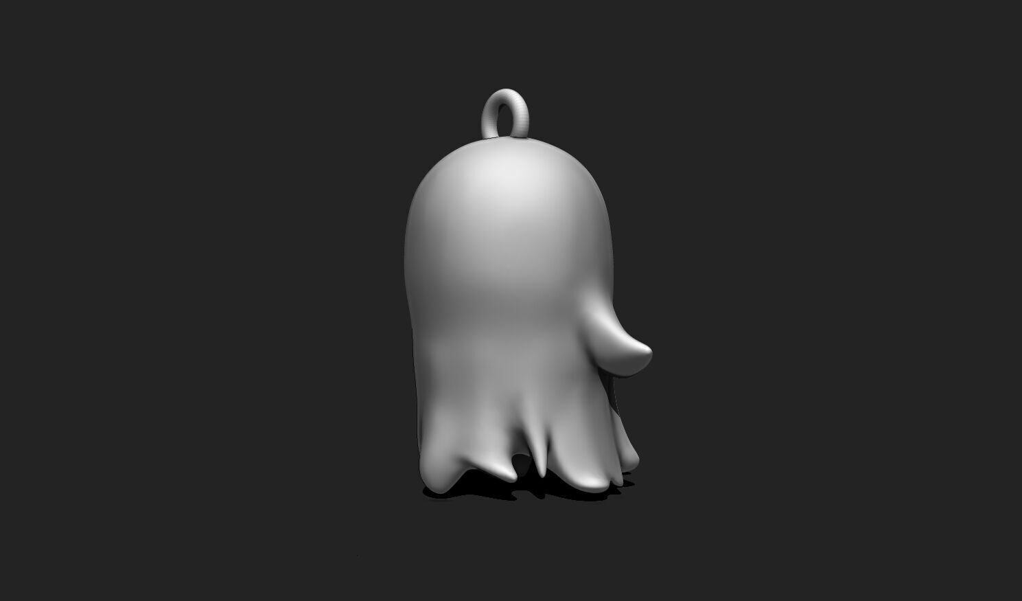 Kawaii Ghost Keychain - Spooky Mini STL Model for 3D Printing 3D print model_4