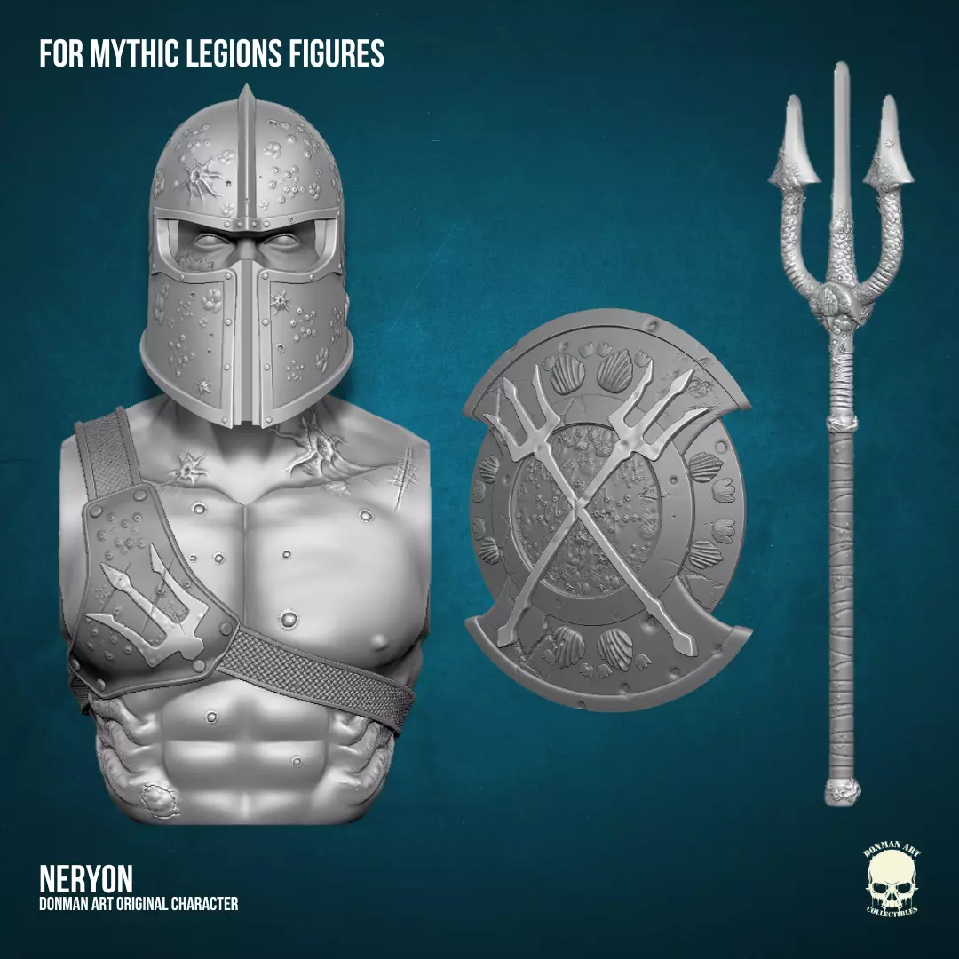 Neryon Mythic Legions 3D printable For Action Figures 3D print model