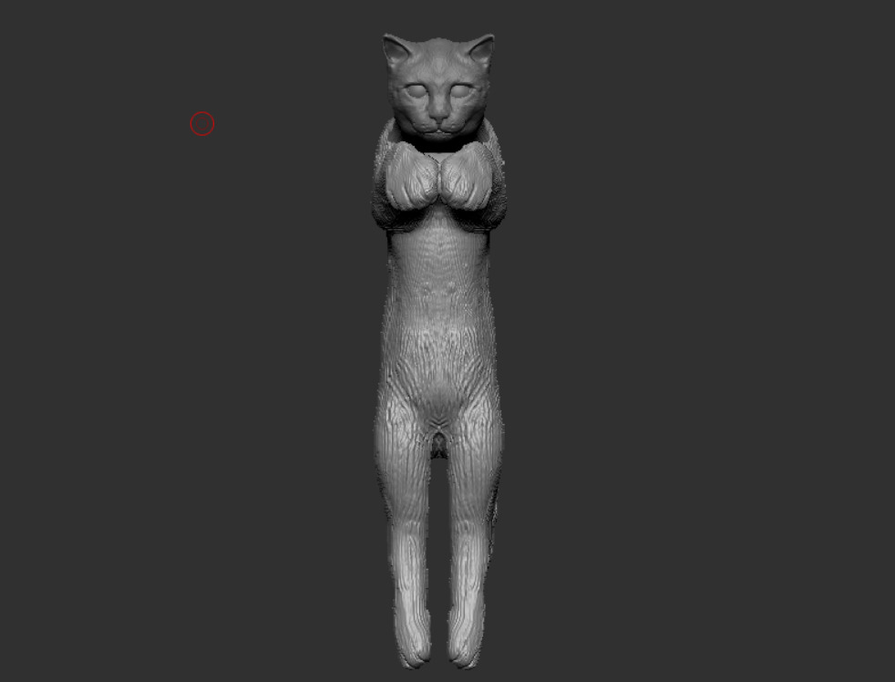 cat model 3D print model_3