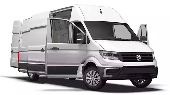 VW Crafter Van LWBM SHR HQInterior 2025 3D model VW Crafter Van LWBM SHR HQInterior 2025 3D model
