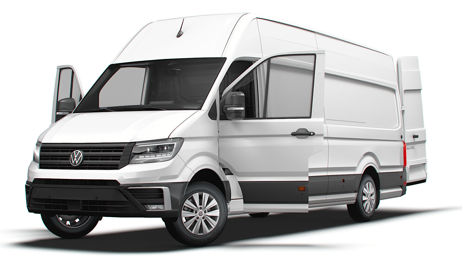 VW Crafter Van LWBM SHR HQInterior 2025 3D model_8