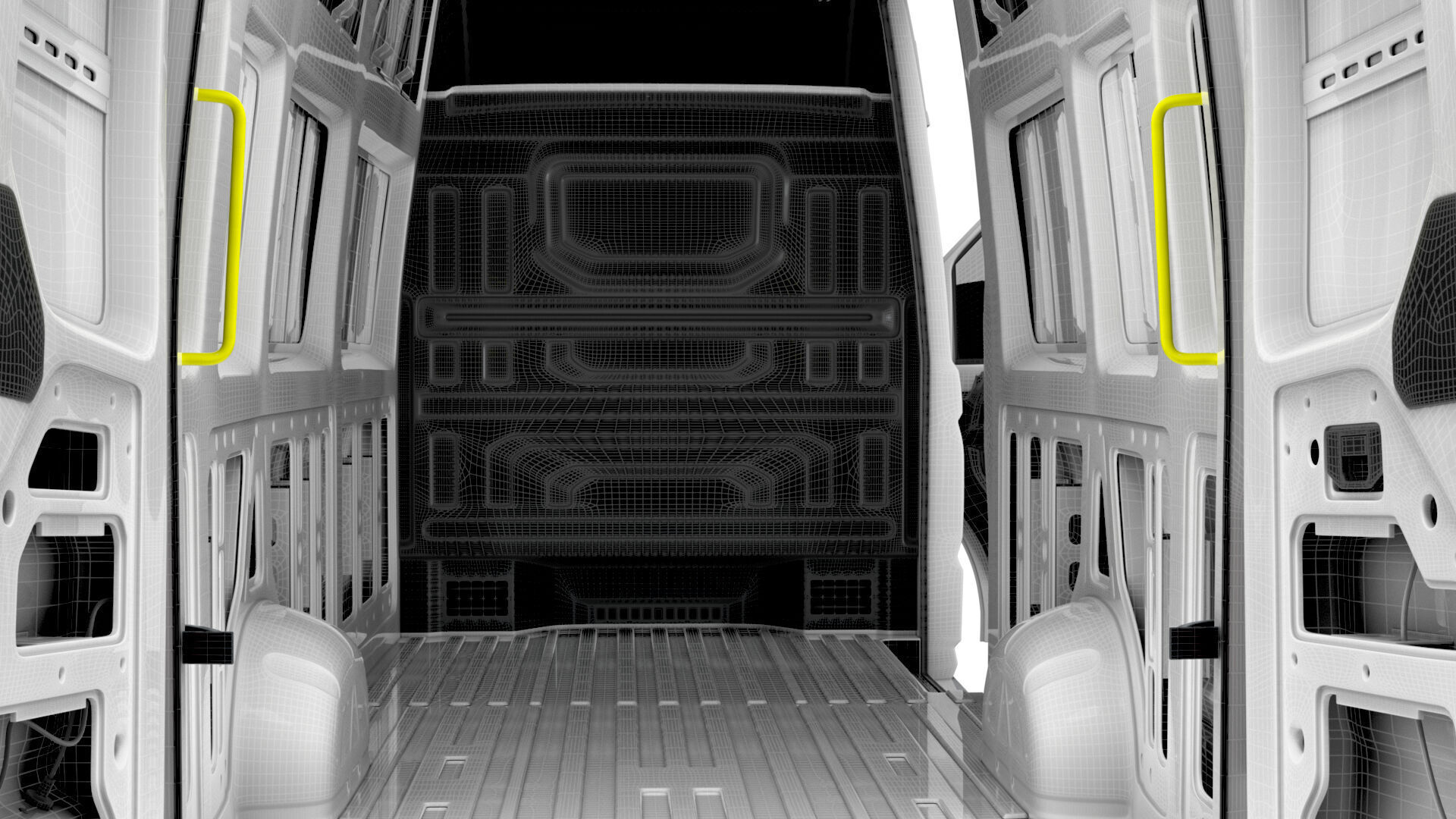 VW Crafter Van LWBM SHR HQInterior 2025 3D model_28