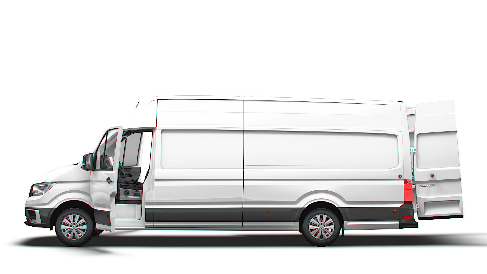 VW Crafter Van LWBM SHR HQInterior 2025 3D model_4