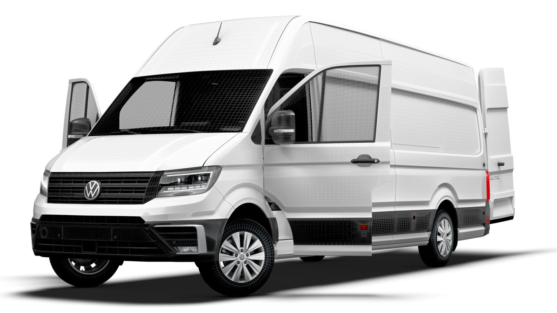 VW Crafter Van LWBM SHR HQInterior 2025 3D model_23