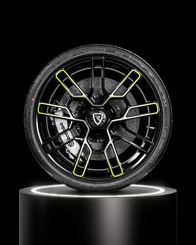Bridgestone Potenza Race 245 30 ZR20 90Y 3D model 7