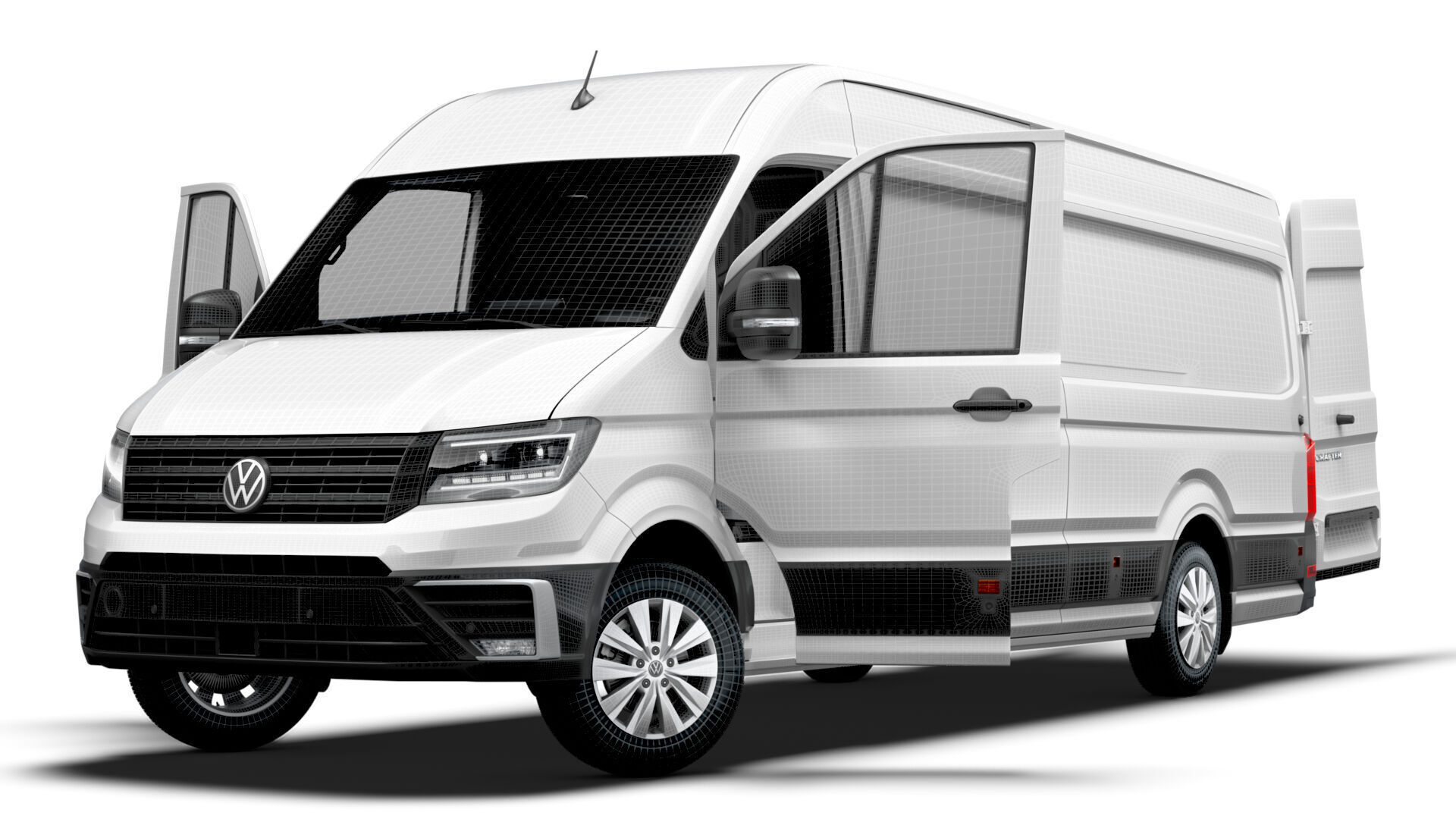 VW Crafter Van LWBM HR HQInterior 2025 3D model_23