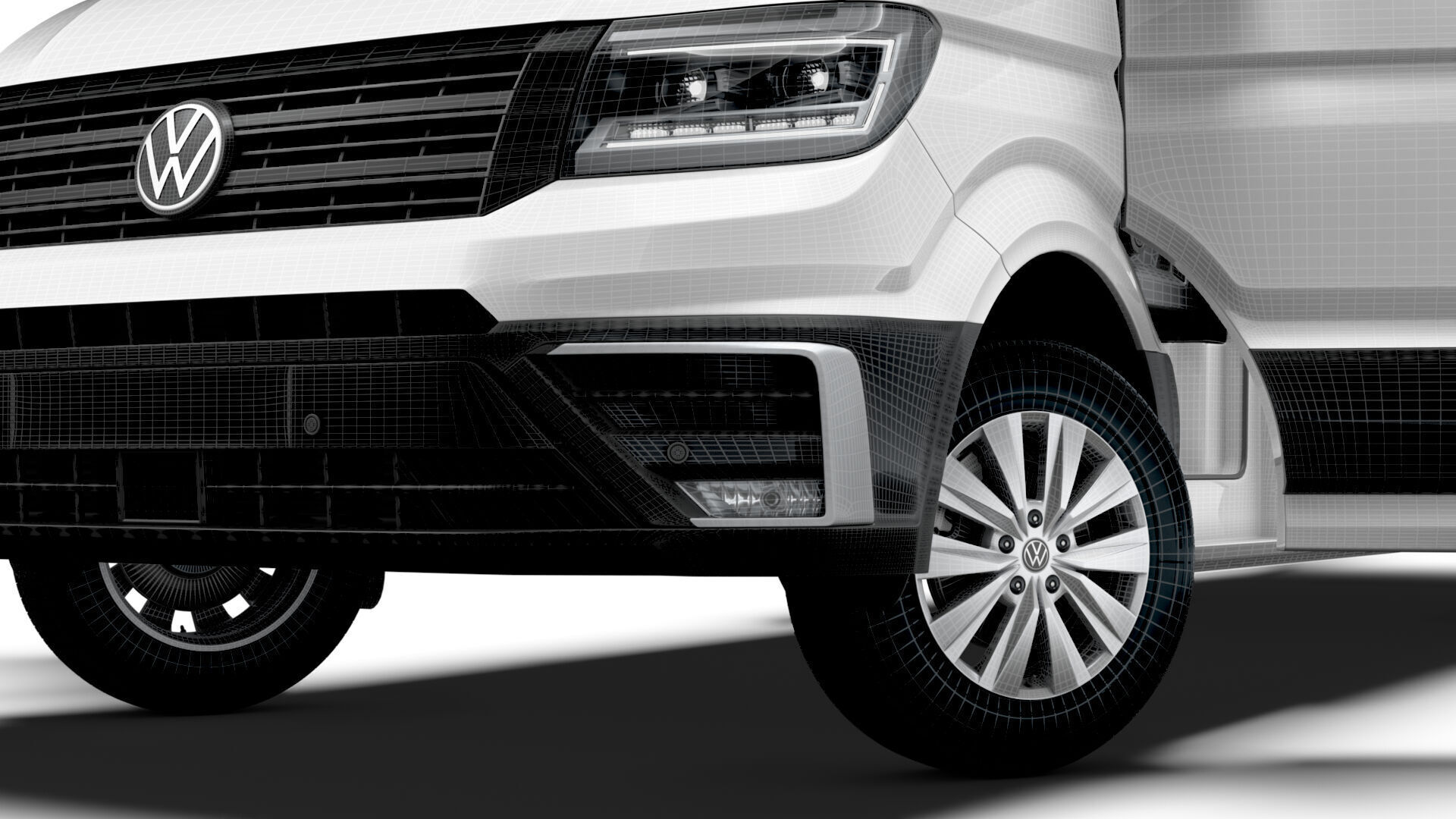 VW Crafter Van LWBM HR HQInterior 2025 3D model_18