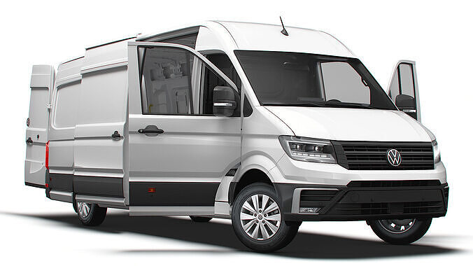 VW Crafter Van LWBM HR HQInterior 2025 3D model