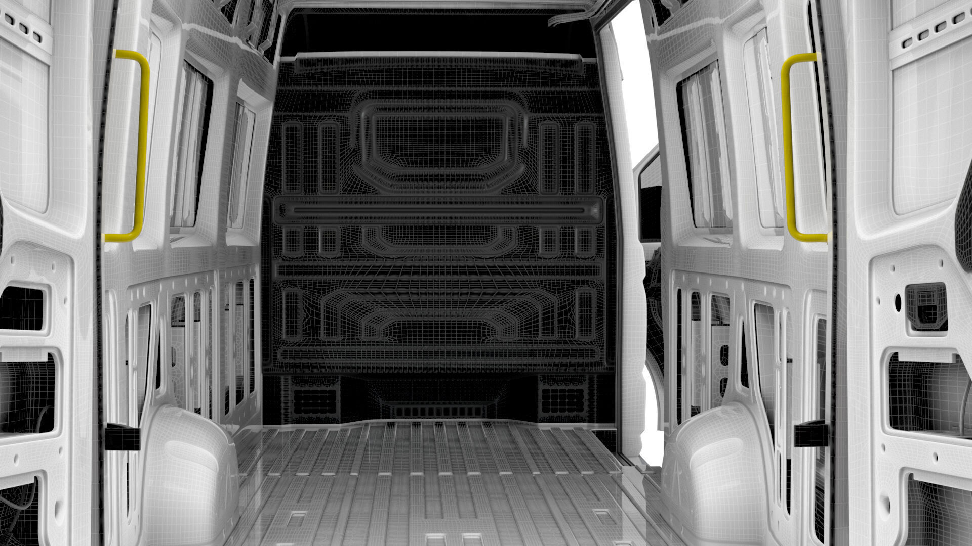 VW Crafter Van LWBM HR HQInterior 2025 3D model_28