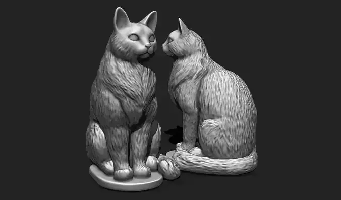 Realistic Cat Model for 3D Print