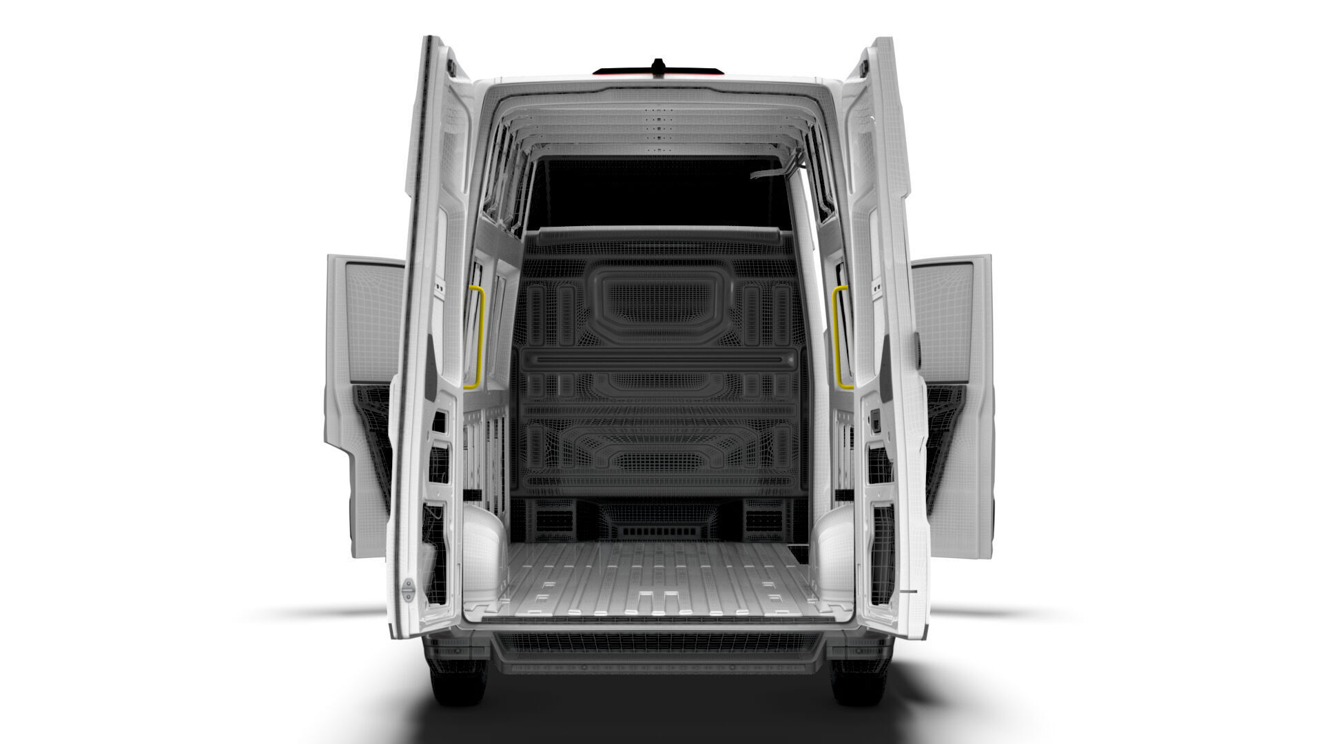 VW Crafter Van LWB SHR HQInterior 2025 3D model_15