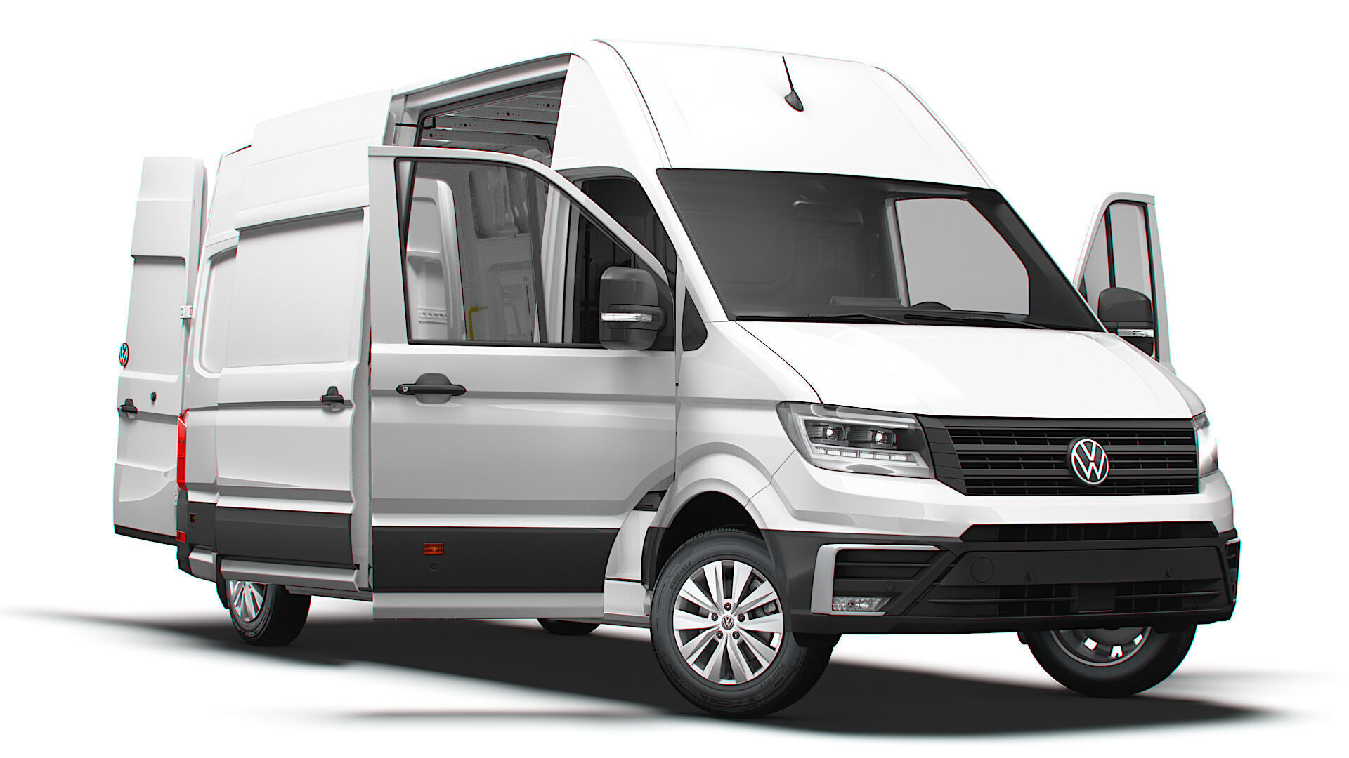 VW Crafter Van LWB SHR HQInterior 2025 3D model_5