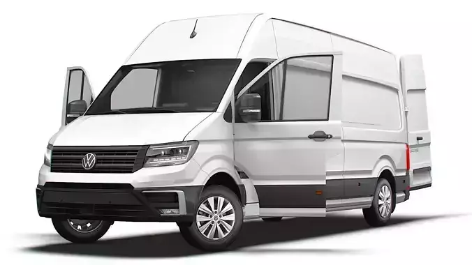 VW Crafter Van LWB SHR HQInterior 2025 3D model VW Crafter Van LWB SHR HQInterior 2025 3D model