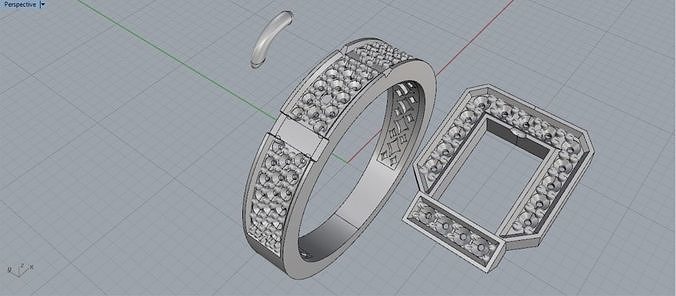 Belt Ring 5  3D print model