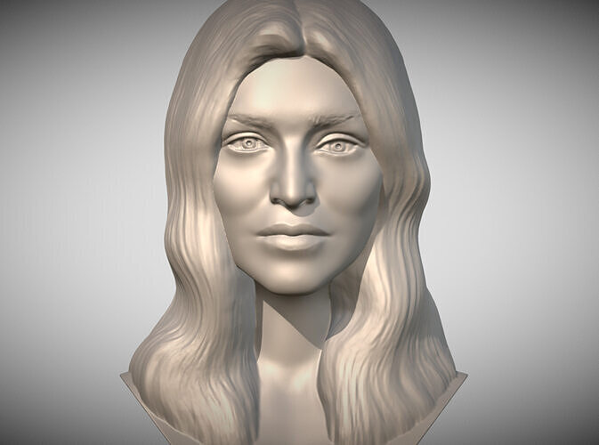 Madonna bust for 3D printing 3D print model