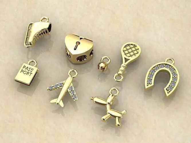 13 Pendants 3D print model