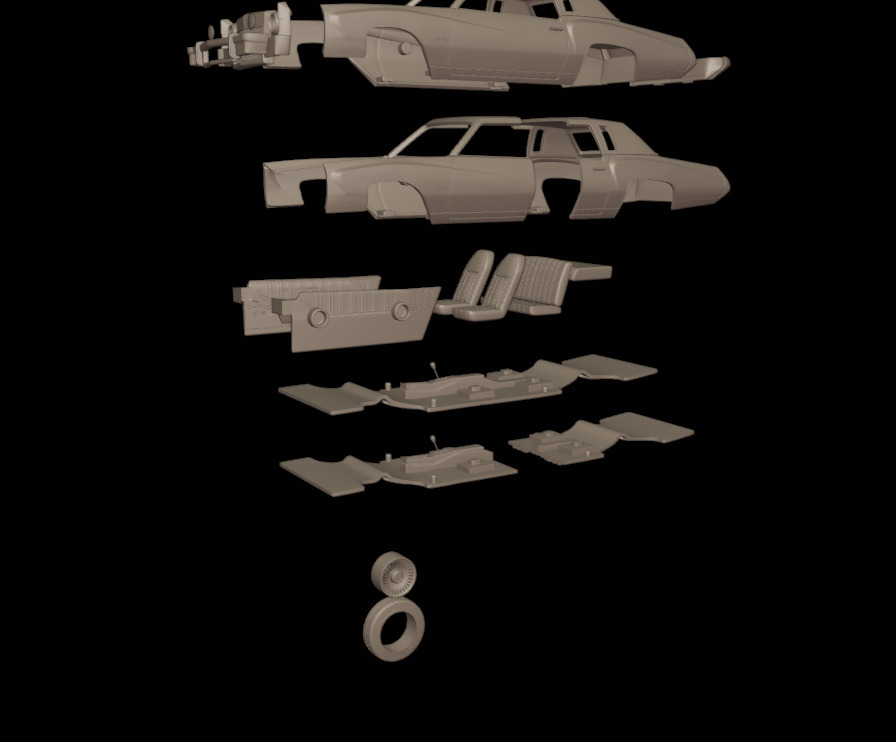 CHEVROLET MONTE CARLO 1973 3D print model_1