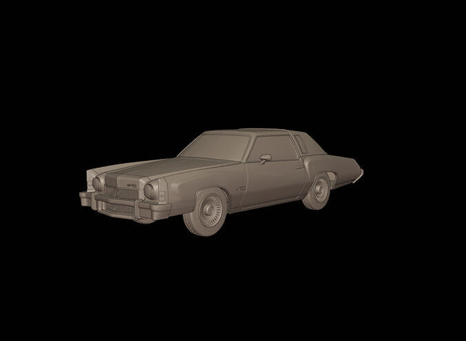 CHEVROLET MONTE CARLO 1973  3D print model