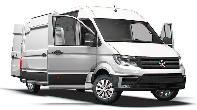 VW Crafter Van LWB HR HQInterior 2025 3D model